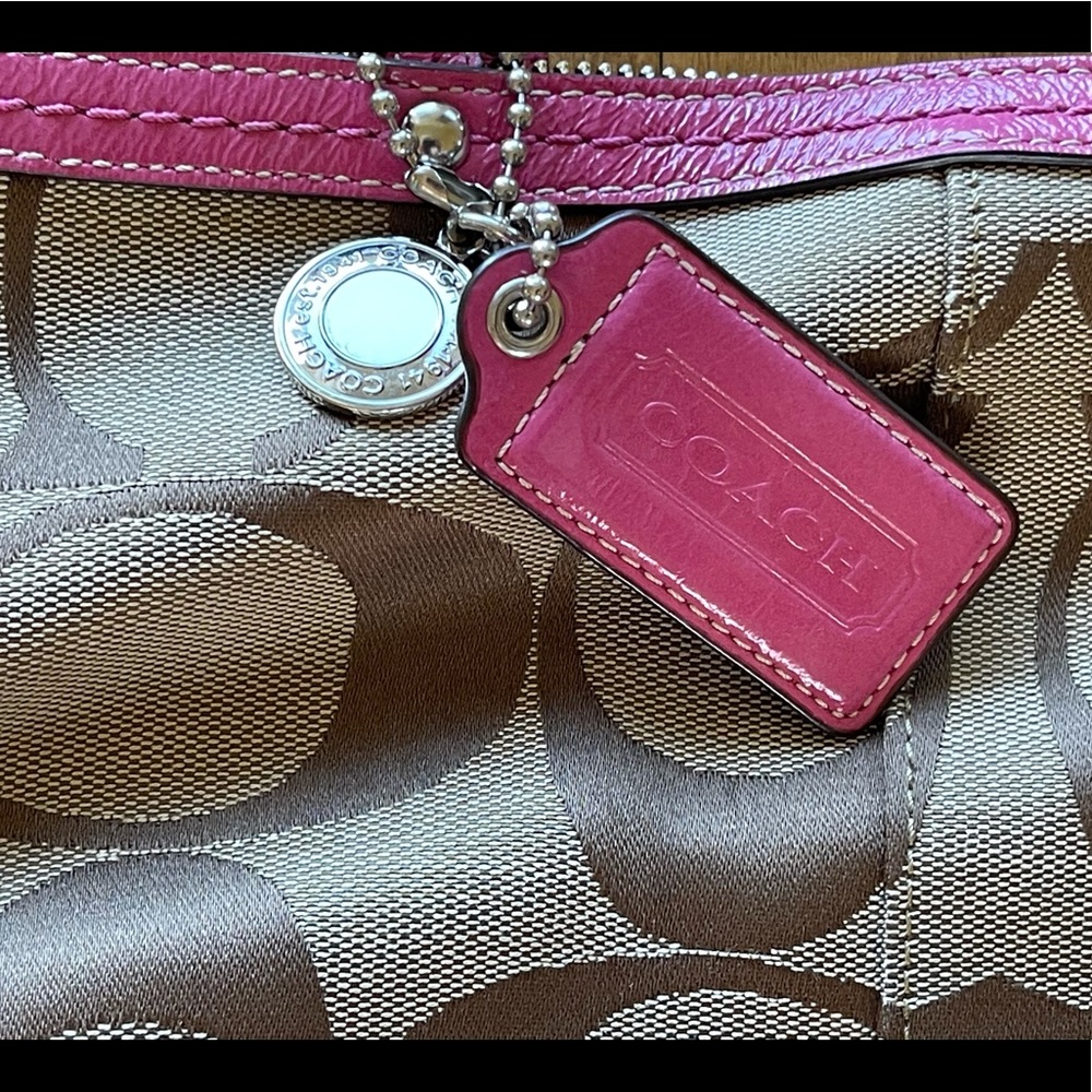 Coach Signature Stripe Tote - Picture 10 of 11